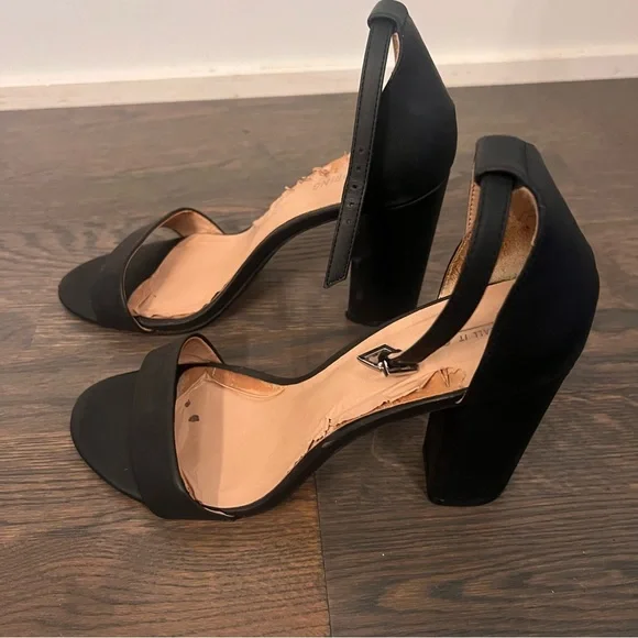 CALL IT SPRING Black Heel W/ Ankle Strap Women’s Size 9 - Picture 2 of 5